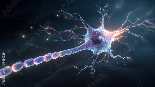 3D Rendering of Human Neuron Cell