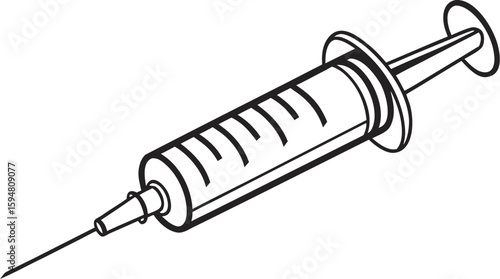 Syringe Icon – Vaccination Injection Symbol