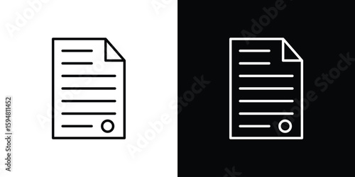 License icon linear icon. Line with editable stroke