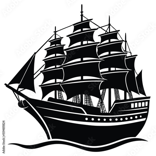 eaders escaping into their books while reading stories, adventures and tales. Brave hero rowing toward a large pirate boat. Scene and adventure