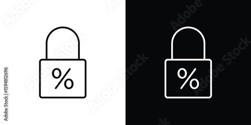 Fixed rate mortgage icon