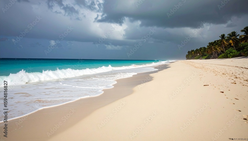 Fototapeta premium Empty beach out of season
