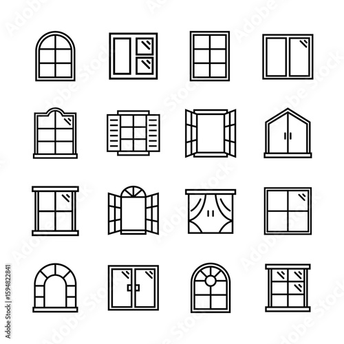 Window line icons