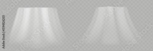 Blue wind flow from the air conditioner. Wind stream set effect. Realistic vector illustration of breeze cold swirls on a black background.