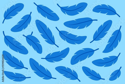 seamless pattern with feathers