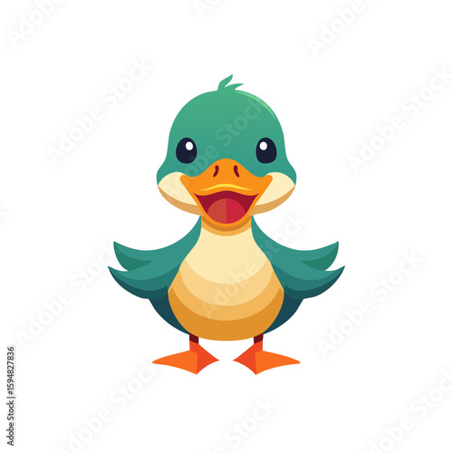 Duck Icon Isolated on a Tra...