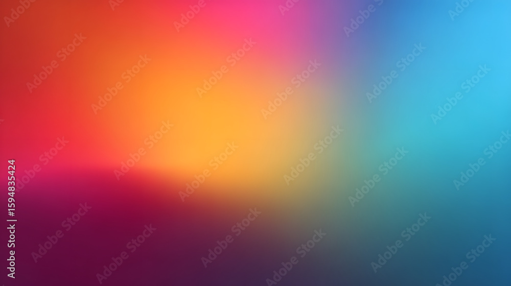 Obraz premium Colorful gradient background showcasing a smooth blend of warm and cool hues, creating an energetic atmosphere perfect for design and creative projects.