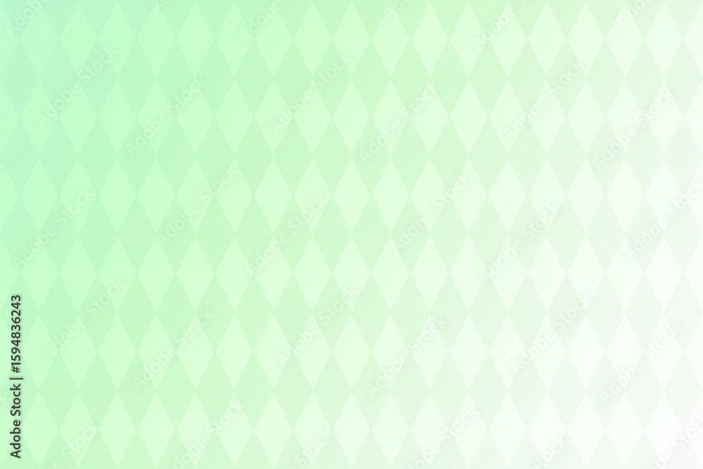 Fototapeta premium ダイヤ模様のグラデーション(メルへン)緑
