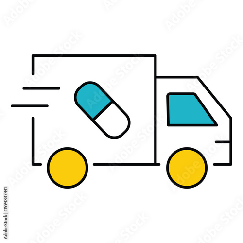 Logistics Transfer Vector Icon For Parcel Handoff