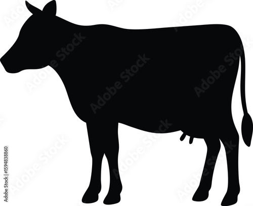 Cow Silhouette Vector