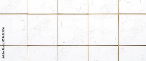 Wallpaper Mural Subtle textured floral pattern on smooth white ceramic tiles, seamless background, upgrade, modern Torontodigital.ca