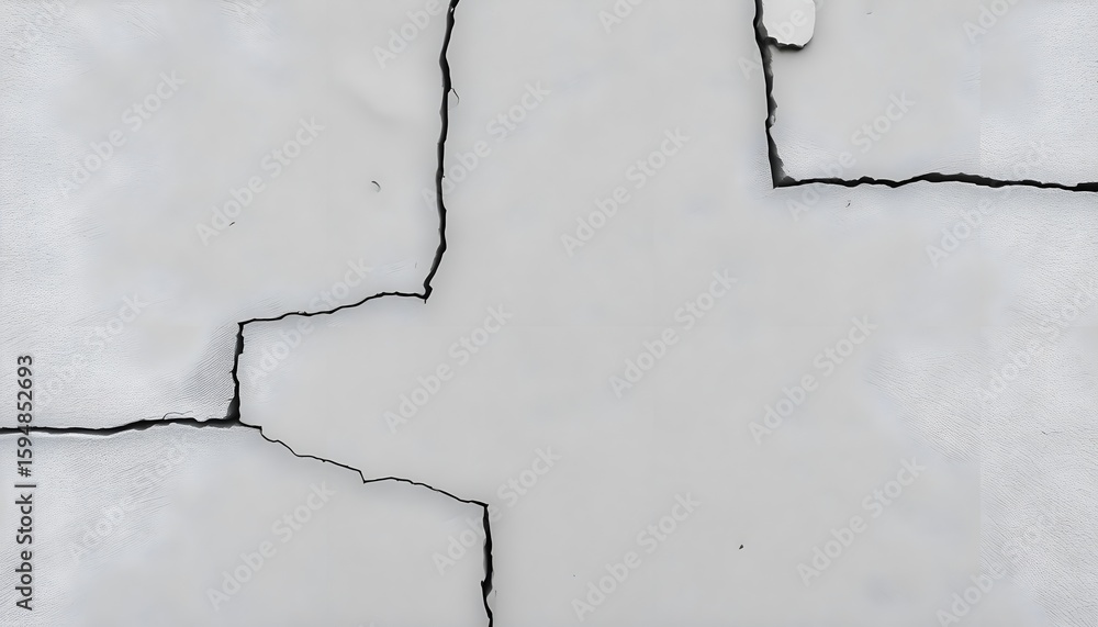 Obraz premium Cracked wall texture phenomenon in urban environment abstract visual content