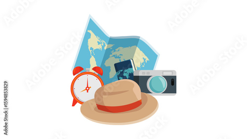 A captivating illustration of a world globe featuring the continents of Europe, Africa, and Asia against a solid black background, ideal for global communication.