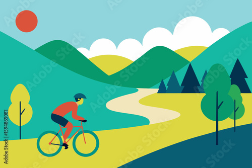 mountain bike in the mountains