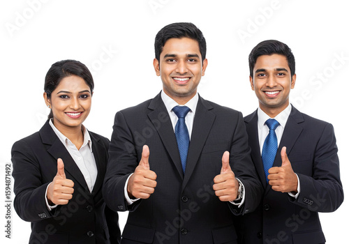 Man and Woman Business Team Giving Thumbs Up, Office Worker