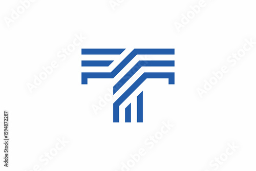 Letter T Building Logo 