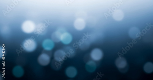 Abstract background with bokeh effect in shades of blue and white, offering a fresh and calming visual ideal for winter themes, clean design aesthetics, or tech-inspired compositions.