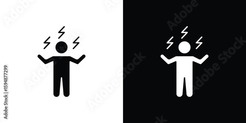 Irritated human icon