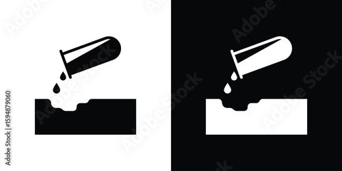 Corrosive substance icon