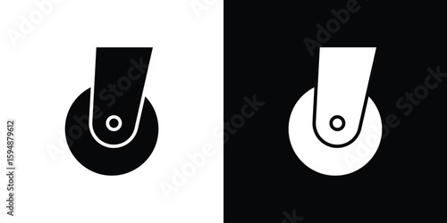 Cart trolley wheel icon