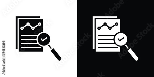 Auditors icon illustration in flat style. icon template color editable.