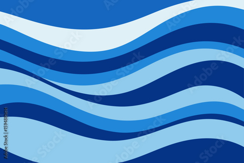 Abstract blue wave pattern design with flowing lines and a watery texture, perfect for a modern backdrop or seamless decoration