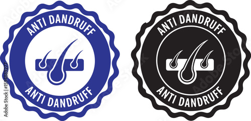 Blue and black anti dandruff hair follicle icons scalp, anti dandruff, hair follicle, scalp, icon, blue, black, white, health, hygiene, personal care, treatment, prevention, clean, healthy hair, derma
