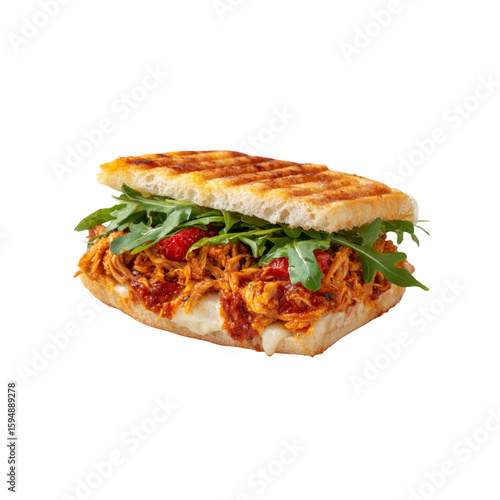 Delicious Roasted Chicken Panini with Sun-dried Tomatoes and Arugula