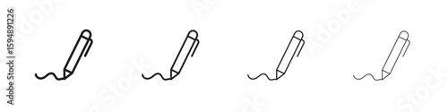Write icon symbols collection. Vector EPS 10