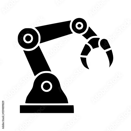 Robotic Arm Illustration Precision Automation and Technological Advancement