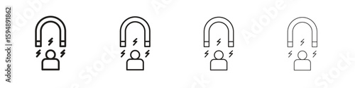 User engagement icon symbols collection. Vector EPS 10