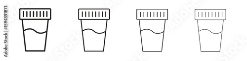 Urine test icon symbols collection. Vector EPS 10