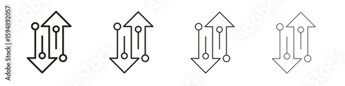 Transfer icon symbols collection. Vector EPS 10