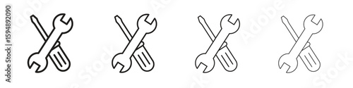 Tools icon symbols collection. Vector EPS 10