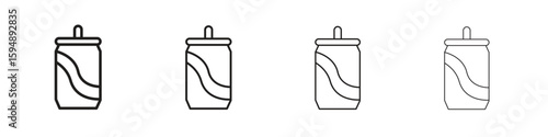 Soda can icon symbols collection. Vector EPS 10