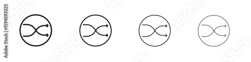 Shuffle icon symbols collection. Vector EPS 10