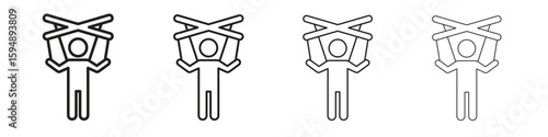 Puppet icon symbols collection. Vector EPS 10