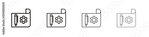 Prototyping icon symbols collection. Vector EPS 10