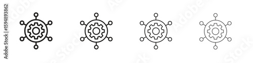 Project management icon symbols collection. Vector EPS 10