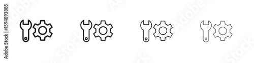 Productivity tools icon symbols collection. Vector EPS 10