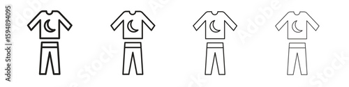 Pijama icon symbols collection. Vector EPS 10