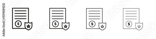 Penalty icon symbols collection. Vector EPS 10