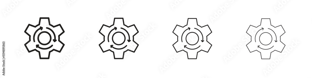 Implementation icon symbols collection. Vector EPS 10