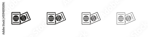 Immigration icon symbols collection. Vector EPS 10