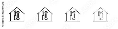 Home repair icon symbols collection. Vector EPS 10