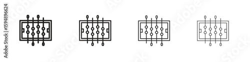 Foosball icon symbols collection. Vector EPS 10