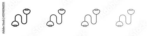 Exercise bands icon symbols collection. Vector EPS 10