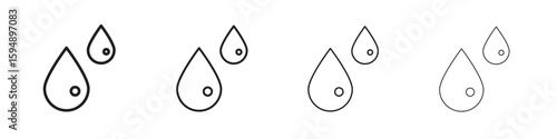 Drop icon symbols collection. Vector EPS 10