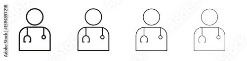 Doctor icon symbols collection. Vector EPS 10