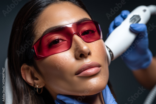 Beauty and Laser Treatment Close-Up